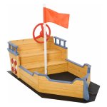 Zandbakpiratenschip - Avontuurlijke Speelzandbak - Vurenhout - Zeilschip ontwerp