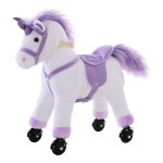 Speelpaard - Fluffy Friends - Bewegend en Geluid - Paars
