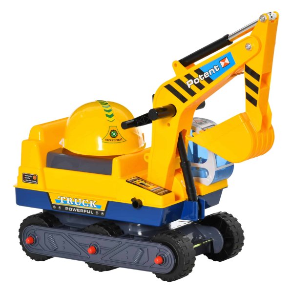 Graafmachine - Kinder speelgoed - Draaibaar - Duurzaam - Geel/Zwart