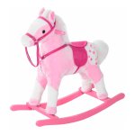 Speelgoedpaard - Schommelend - Hinnikt - Roze
