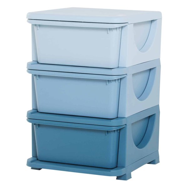 Kindermeubel - KidzFurniture - Opbergvak & speelgoedkist - Blauw