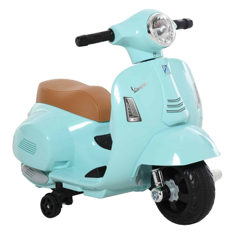 HOMCOM Electric Vehicle, Children's Vehicle, Children's Motorcycle, Electric Motorcycle with MP3 Music Lights, 3-6 Years, PP, White, 108 x 49 x 75 cm