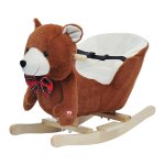 Schommeldier - Zaza Home - Pluche Schommelbeer - Kerstcadeau - Bruin
