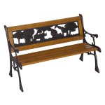 Tuinbankje - Zaza Home - Houten Zitbank - Bruine Bank