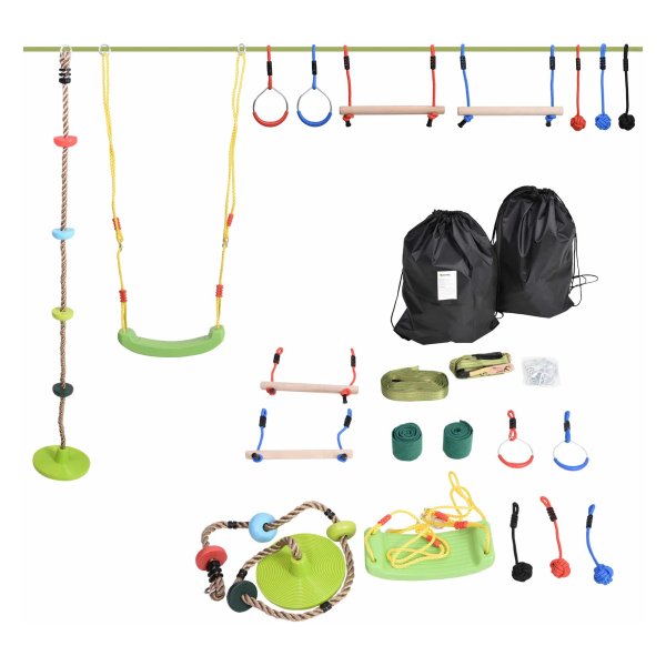 Ninja-gymtoestel - Zaza Home - Hangende Obstakels - Polyester