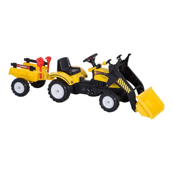 Traptractor - Stoere Merk - Voorlader & Aanhanger - Groen