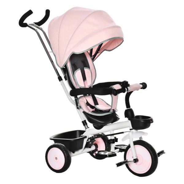Driewieler – Omkeerbaar – Verstelbaar - Roze
