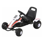 Trapauto - Kindercart - Pedaalremmen - Wit