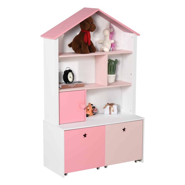 Boekenkast - Zaza Home - Decoratief Rek - Meisjes - Roze