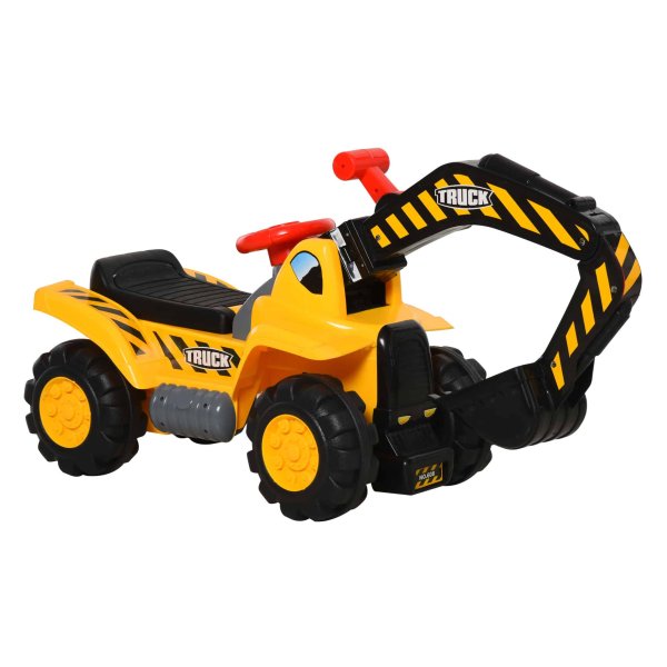 Duwwagen - Zaza Home - 4-in-1 - Graafmachine - Geel