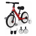 Loopfiets - KidsZone - 2-in-1 - Verstelbare zithoogte - Rood