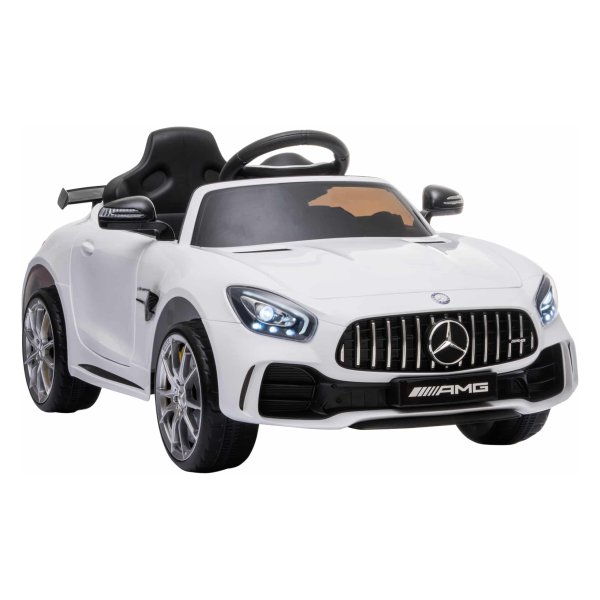 Kinderauto - Mercedes Benz GTR - Elektrisch aangedreven - Afstandsbediening - Wit