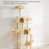 PAWZ Road Krabpaal voor grote katten, stabiel, met meerdere niveaus, hangmat, 13 sisalpalen (11 cm), grote zitstang, holletjes, manden, krabpaal XXL 170 cm, groen