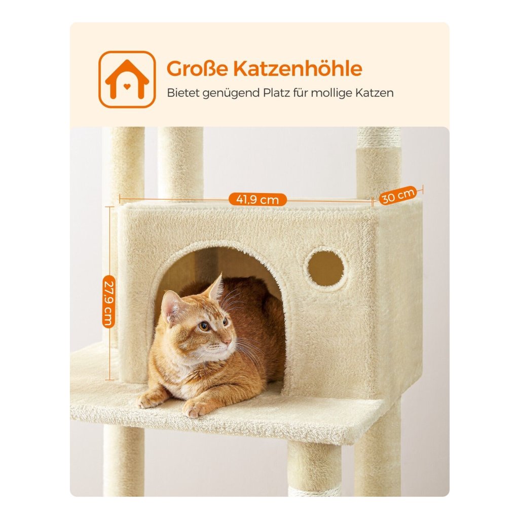 Feandrea Grote Krabpaal, XXL Kattenkrabpaal Met Meerdere Verdiepingen 201 Cm Hoog Platform Ligstoel 2 Kattengrotten Hangmatten Kantelbescherming Donkergrijs Pct195g02 1011294200 Feandrea Grote Krabpaal, XXL Kattenkrabpaal Met Meerdere Verdiepingen 201 Cm Hoog Platform Ligstoel 2 Kattengrotten Hangmatten Kantelbescherming Donkergrijs Pct195g02 1011294200