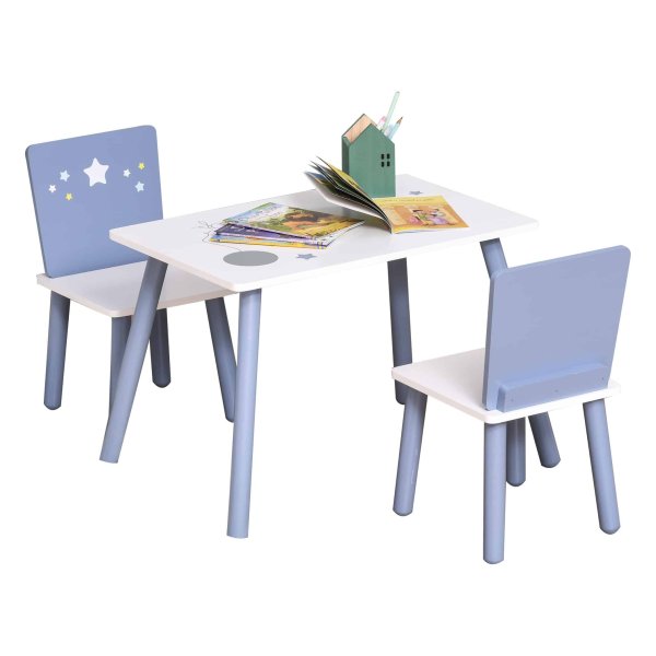 Kinderzithoek – Zaza Home - Houten kindermeubel - Blauw