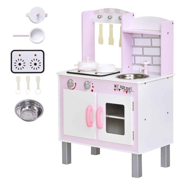 Speelkeuken - Zaza Home - Houten speelgoedkeuken - Roze