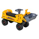 Speelgoedgraafmachine - KidsFun - Stoelglijbaan - Zanduitgraver - Geel/Zwart