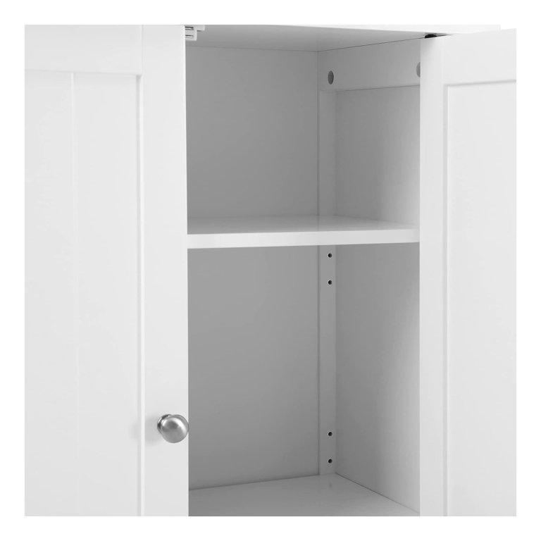 Badkamerkast Met Opbergrek, Vrijstaande Badkamerkast Met 4 Lades En Verstelbare Plank 30 X 55 X 82 Cm Grijs Hoogglans
