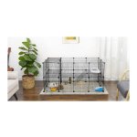 SONGMICS Fém kisállat ketrecek, 12 paneles 143 x 46 x 73 cm - VASBÚTOR