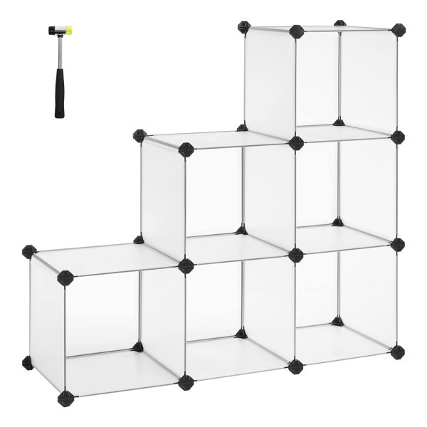 Rekkensysteem, Ruimteverdeler, Stapgrootte, Rek, Badkamer Rek, Garderobekast, Dressoirkast, Opbergdoos, Wit