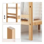 Étagère En Bambou à 4 Niveaux, Meuble De Rangement Pour Salle De Bain Bibliotheque 45 X 31 5 X 111 Cm Couleur Boisee 88794782