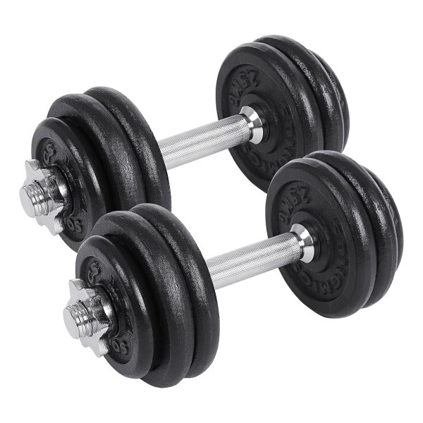 Halterset, dumbbells Gietijzeren Verstelbaar, set van 2, 20 kg/30 kg/40 kg/50 kg/60 kg, halters, voor mannen Dames Workout Gym Training, Gewichtheffen, voor Home Gym