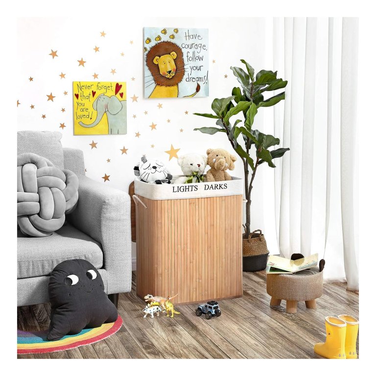 Songmics Bamboe Wasmand, 100 L Wassorteerbak Met 2 Compartimenten Opvouwbare Wasverzamelaar Met Uitneembare Waszak Rechthoekige Wasbox 52 X 63 X 32 Cm Kleur Naturel Lcb64y Songmics Bamboe Wasmand, 100 L Wassorteerbak Met 2 Compartimenten Opvouwbare Wasverzamelaar Met Uitneembare Waszak Rechthoekige Wasbox 52 X 63 X 32 Cm Kleur Naturel Lcb64y