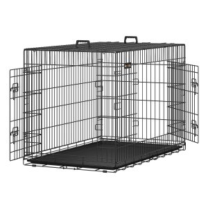 Hondenkooi, hondenbox, opvouwbaar, zwart