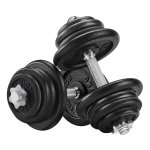 Halterset, dumbbells Gietijzeren Verstelbaar, set van 2, 20 kg/30 kg/40 kg/50 kg/60 kg, halters, voor mannen Dames Workout Gym Training, Gewichtheffen, voor Home Gym
