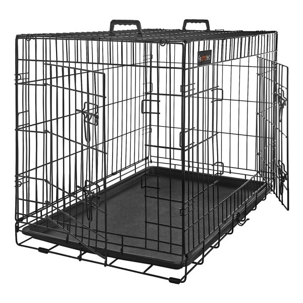 Hondenkooi, hondenbox, 2 deuren, zwart