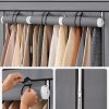 SONGMICS Linnenkast, kleerkast, 45 x 170 167 cm, 4 hangvakken, met