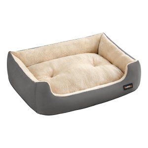 Hondenbed, omkeerbaar kussen, donkergrijs