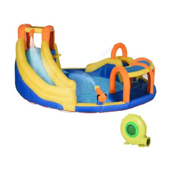 Springkasteel - FunTime - Waterpark - Glijbaan - Blauw