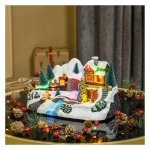 Kerstdorp - Zaza Home - LED-verlichting - Muziek - Wit