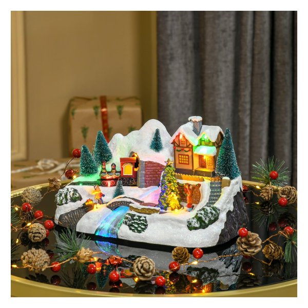 Kerstdorp - Zaza Home - LED-verlichting - Muziek - Wit