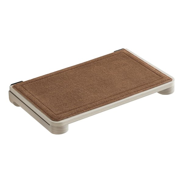 Kattenplank voor aan de muur, klimwand, kattenmeubel voor wandmontage, vilten pad, verwisselbaar, wasbaar, eenvoudige montage en demontage, havermoutbruin en koffiebruin