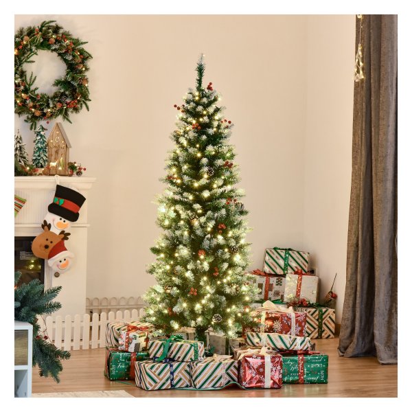 Kerstboom - Zaza Home - LED-verlichting - Rode bessen