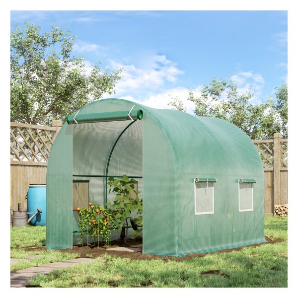 Tomatenkas - TuinkasExpert - Folietunnel - Venstergroen