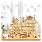 Adventskalender - Zaza Home - LED verlichting - Slee vorm - Rood