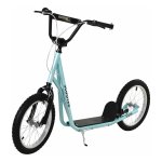 ZAZA Home kinderscooter scooter step stadsscooter kinderscooter kickboard met luchtbanden 16 inch blauw 139 x 58 x 90-96 cm