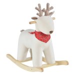 Kinderschommeldier - ZAZA Home - Geluiden en handgrepen - Wit