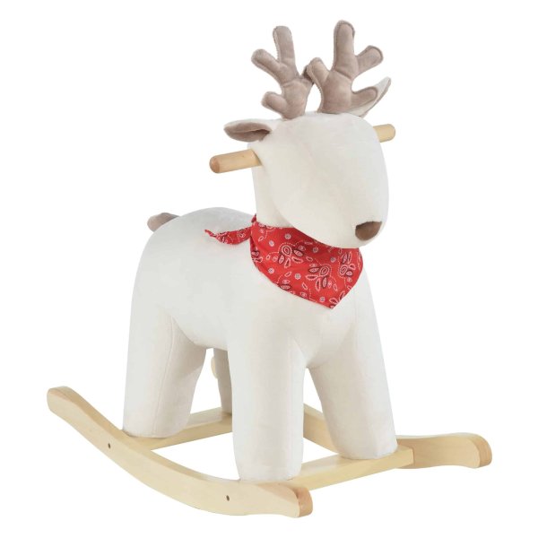 Kinderschommeldier - ZAZA Home - Geluiden en handgrepen - Wit