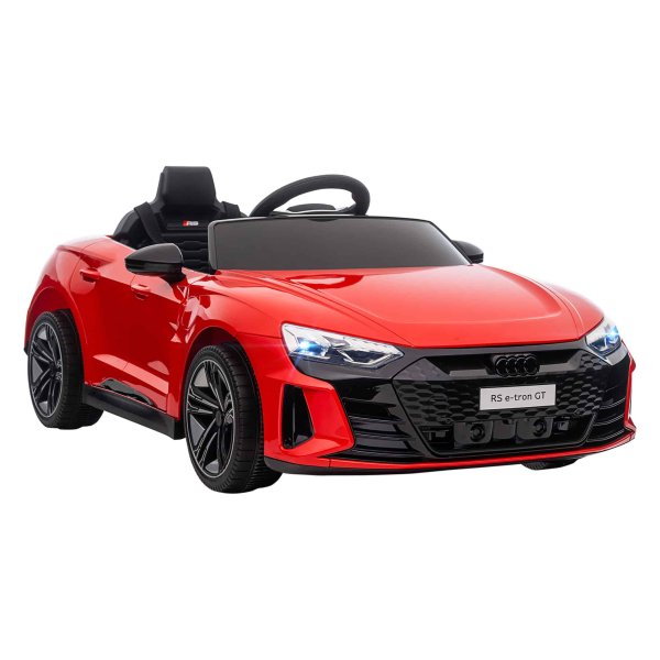 Elektrische Kinderauto - Veiligheidsgordel en Muziek - Rood