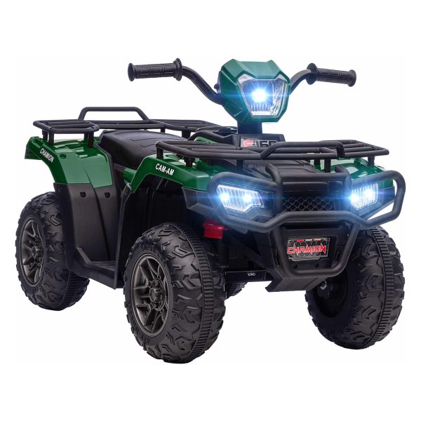 Kinderquad – Elektrische kinderquad - LED verlichting – Muziek - Zwart & groen