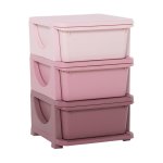 Kindermeubel - ZAZA Home - Opbergkist met lades - Speelgoedopbergbox - Roze