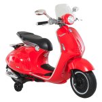 ZAZA Home elektrisch voertuig, kindervoertuig, kindermotorfiets, elektrische motorfiets met MP3-muziek verlichting, 3-6 jaar, PP, rood, 108 x 49 x 75 cm