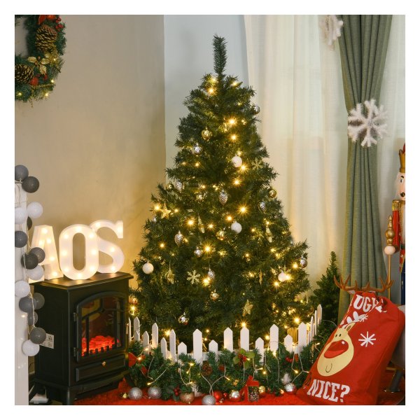 Kerstboom - Zaza Home - LED Verlichting - Kerstballen - Groen
