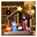 Kerstdecoratie - Geboorte van Jezus - LED-verlichting - Wit