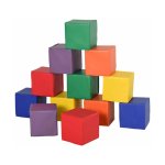 Blokken – - 12-delig – schuimrubberen - multicolor