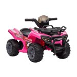 Kindervoertuig - - Elektrische Quad - LED Koplamp - Roze